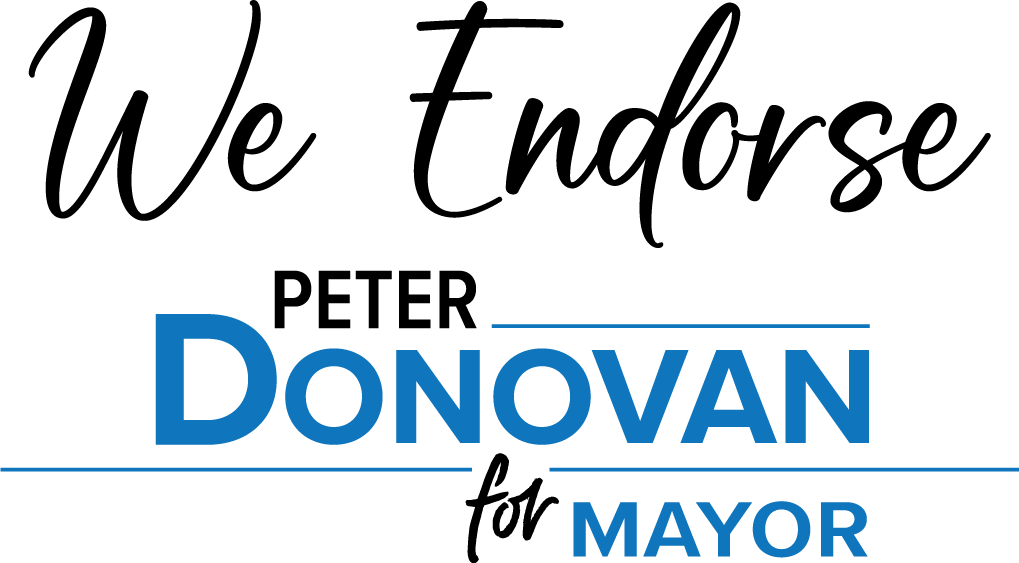 We endorse Peter Donovan for Mayor graphic